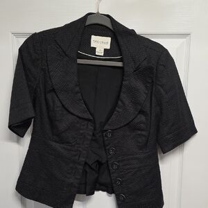 White House Black Market Textured Black Blazer